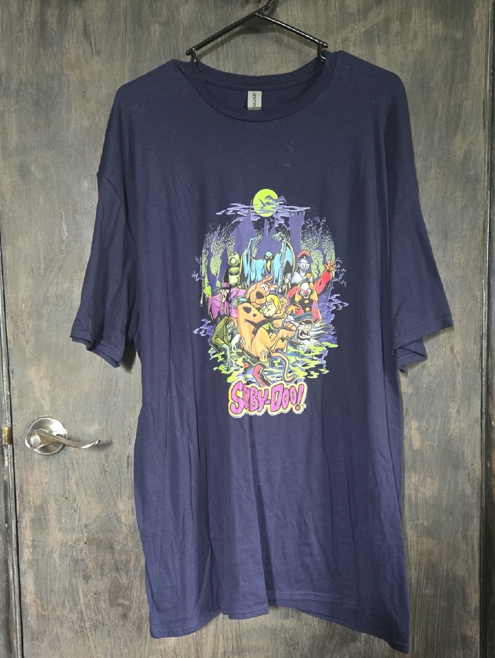 Gildan Scooby Doo Softstyle Navy Blue Hooded Tee with Tag